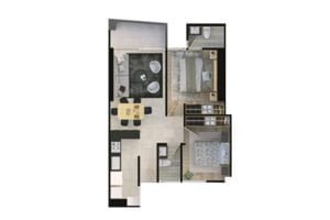 Apartamento tipo 1 Torre 4