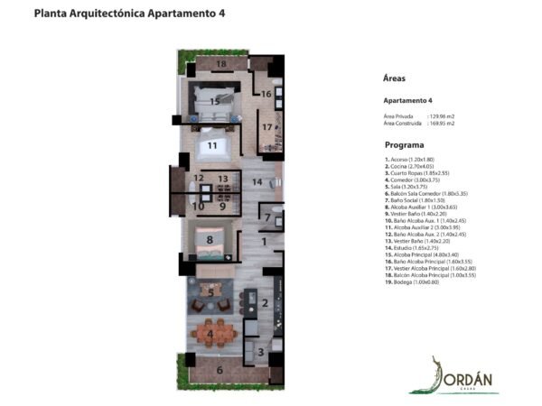 Apartamento 4 Torre B Jordán apartamentos campestre en Armenia